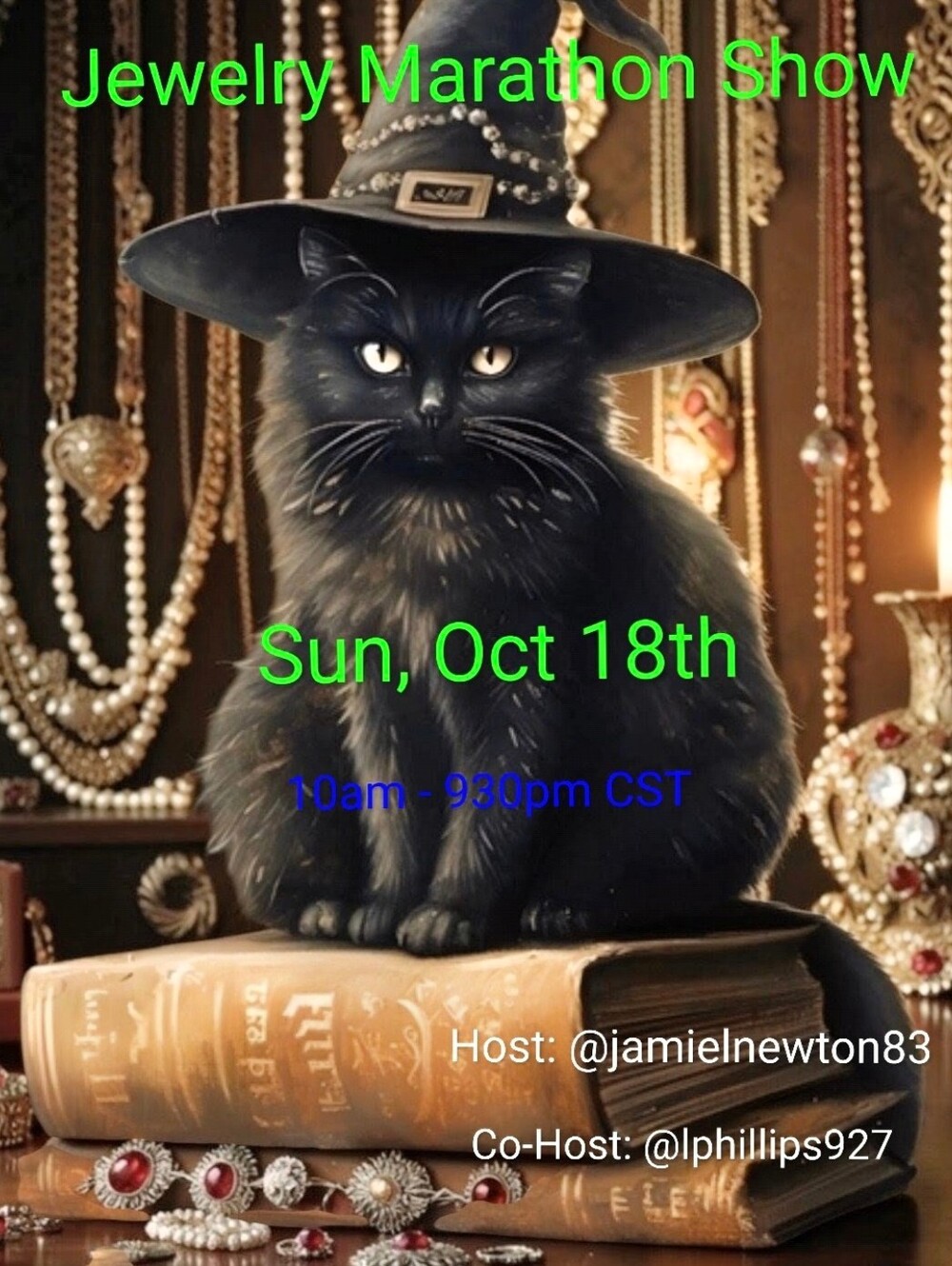 SUN, OCT 18 MARATHON SHOW WITH JAMIE